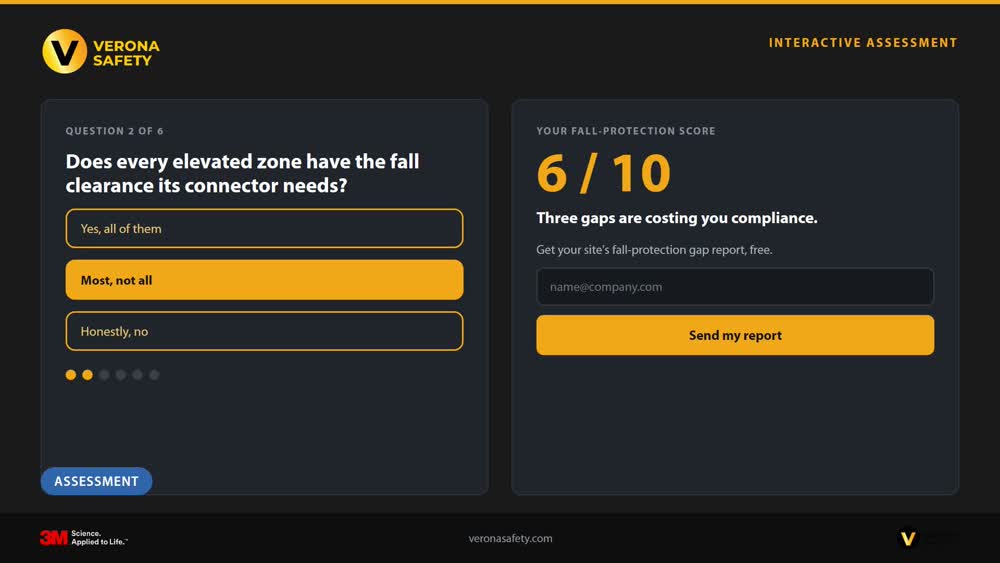 Interactive lead-capturing assessment mockup