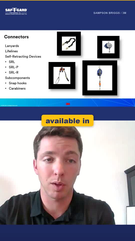 Sample vertical safety clip