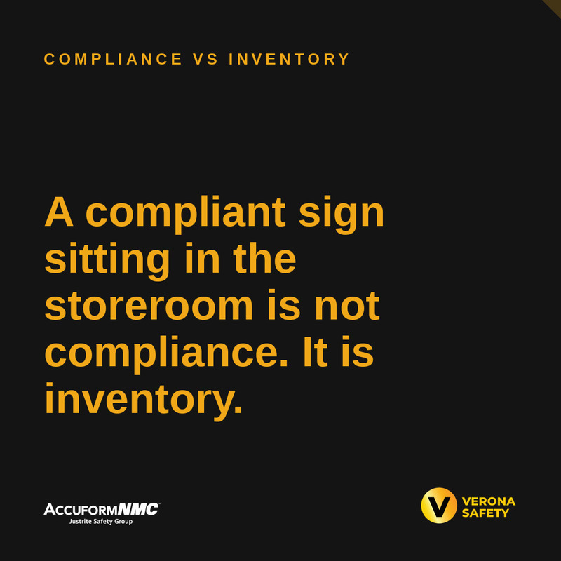 Verona Safety and AccuformNMC safety card